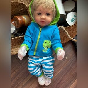 Terabithia Reborn Toddler Boy Doll Blue 22"